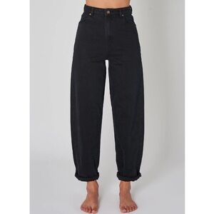 NEW ROLLA’S Genie Black Barrel Leg Jeans | size 24